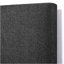 Très grand lit plateforme tapissier gris anthracite