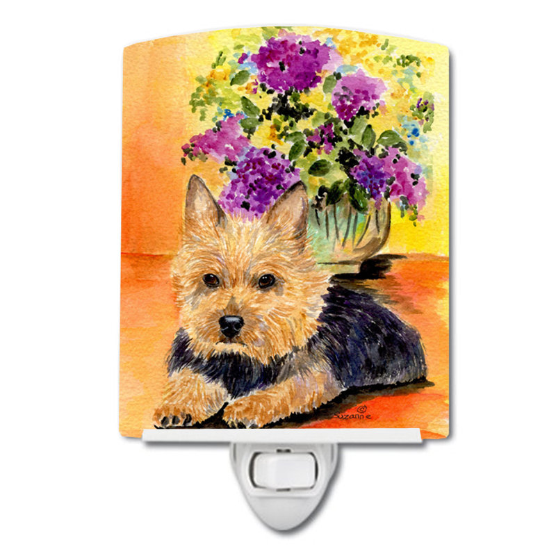 Norwich Terrier Ceramic Night Light