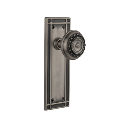 Mission Plate with Meadows Door Knob