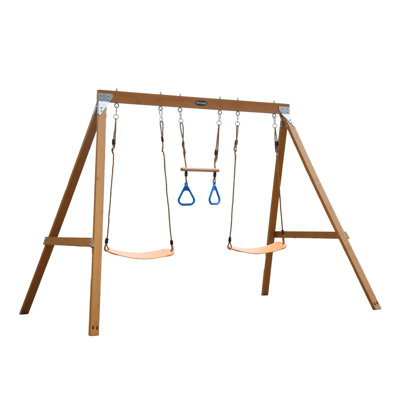 A-Frame Wooden Swing Set