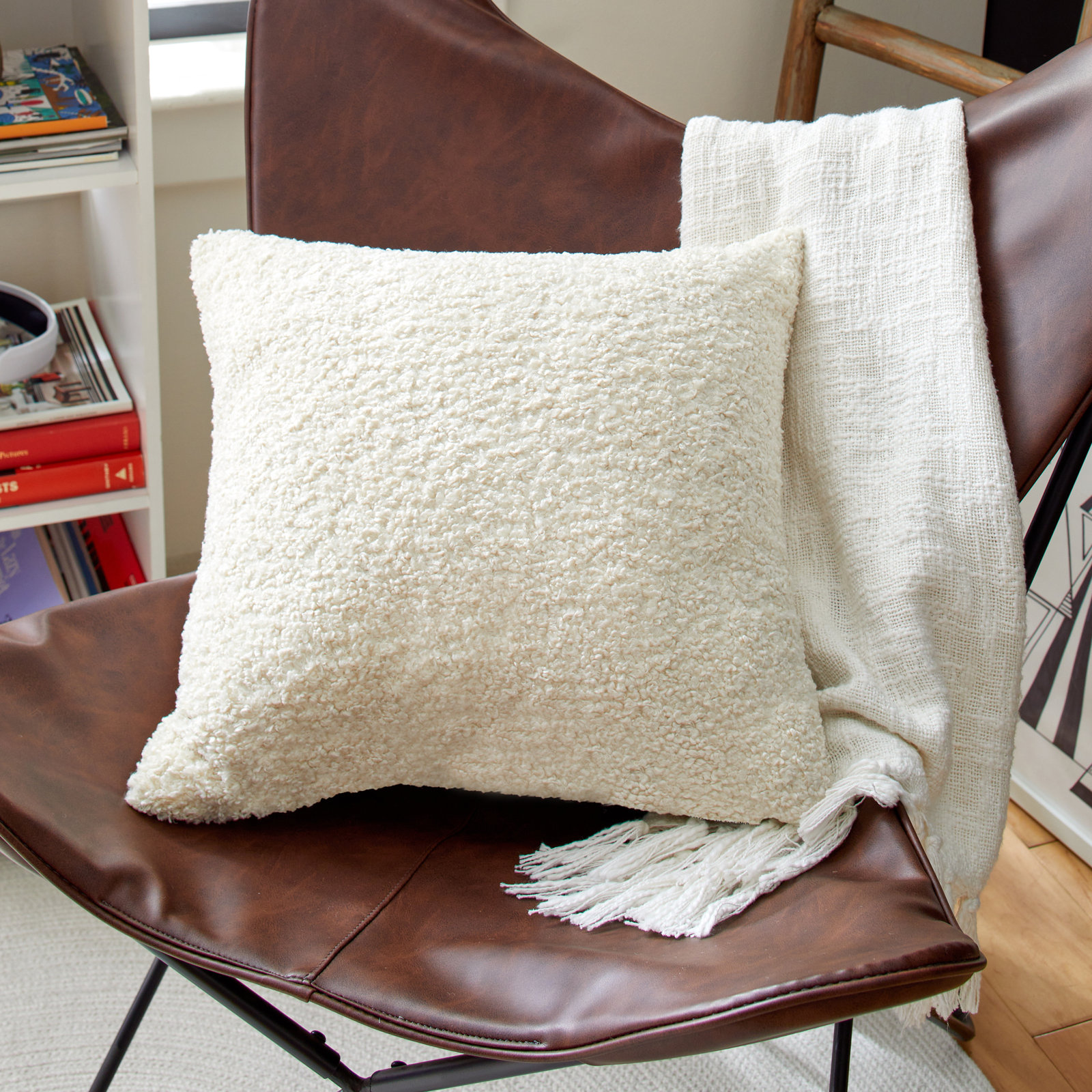 Zareen Throw Pillow, Zazzle Quartz, 24" x 24"