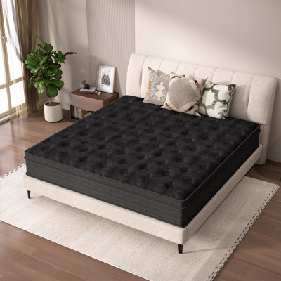 12" Medium Memory Foam Hybrid Mattress In A Box With Pressure Relief by Alwyn Home