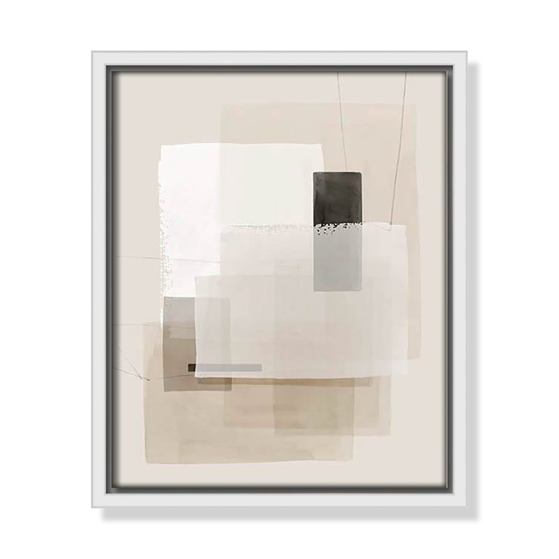 «Mystical Momentum II» par Hazel J, Pas de tapis, Cadre flottant blanc, H 11,5 po x l 9,5 po x P 2 po
