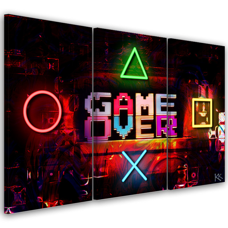 3 Piece Wrapped Canvas Print Set, 100cm H x 150cm W