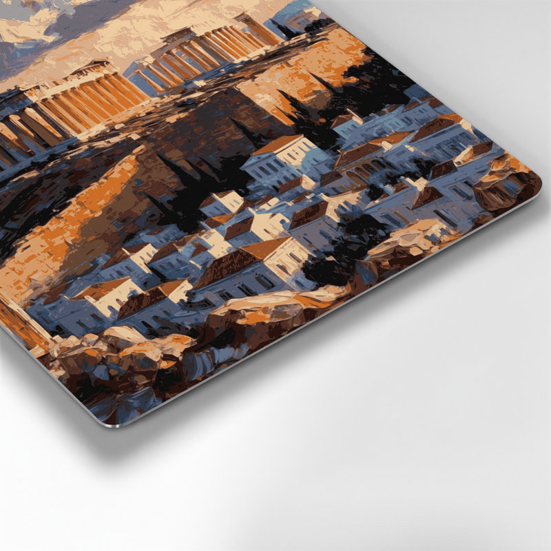 Art urbain, villes, Grèce, Grèce, brun, H 16 po x l 16 po