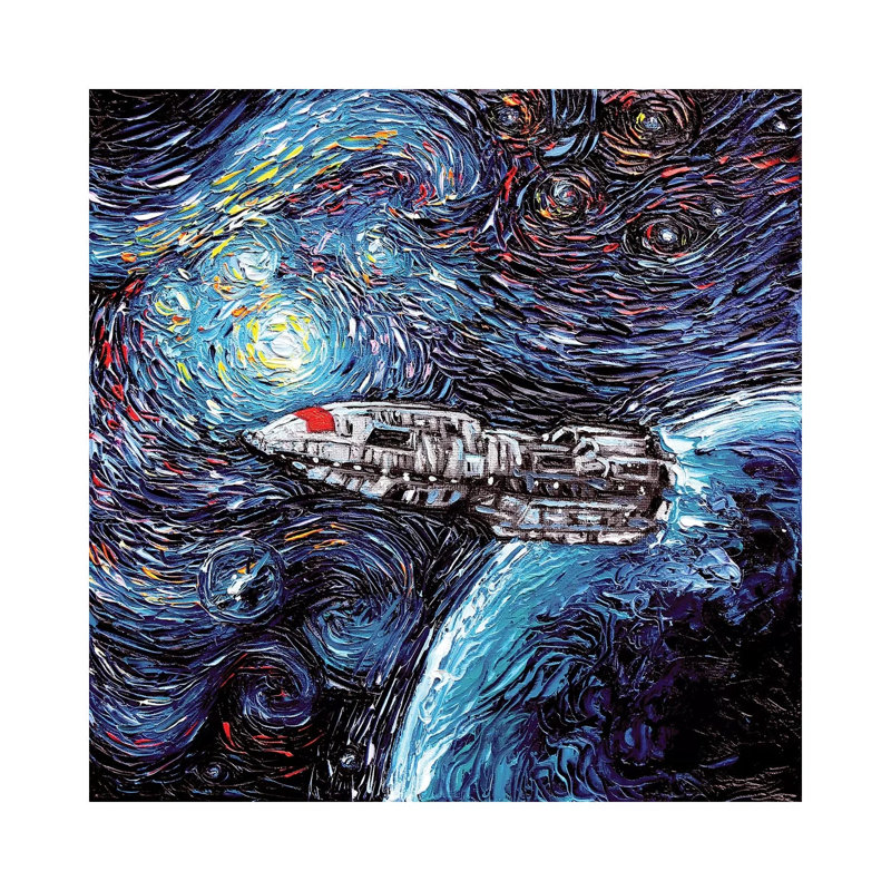 Van Gogh Never Saw New Caprica by Aja Trier - Wrapped Canvas Print, 30.48 cm H x 30.48 cm W