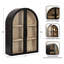 Armoire arquée en bois pour rangement mural-818859946
