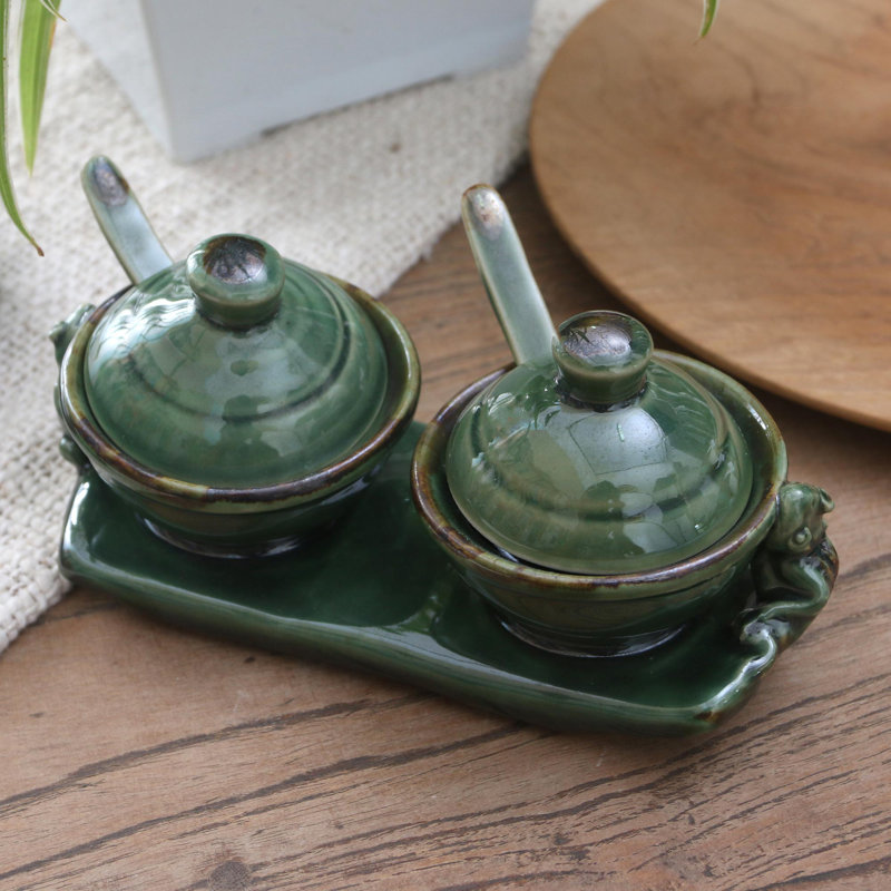 Ceramic Condiment Set