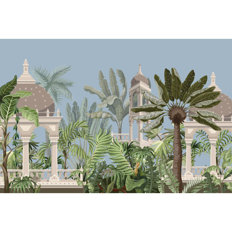 Papier peint exotique Jungle exotique, L 114 po x l 172 po