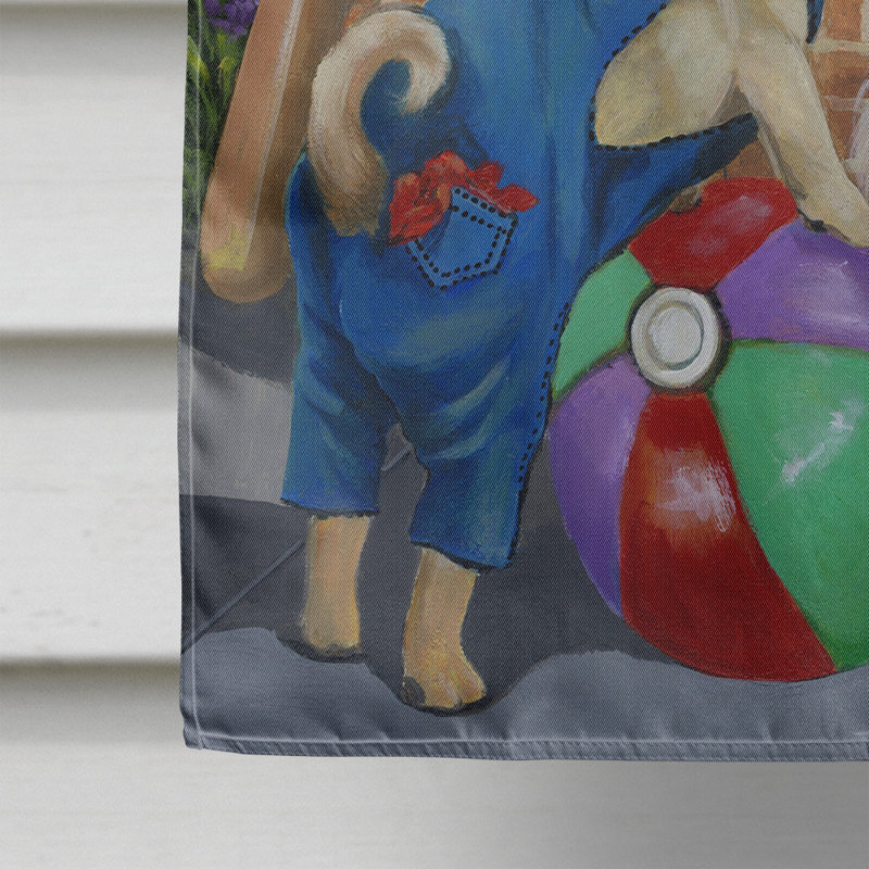 Hvidovre Double Sided 40'' H x 28'' W Polyester Animal House Flag, Dogs Mutli-Breed Neighbourhood