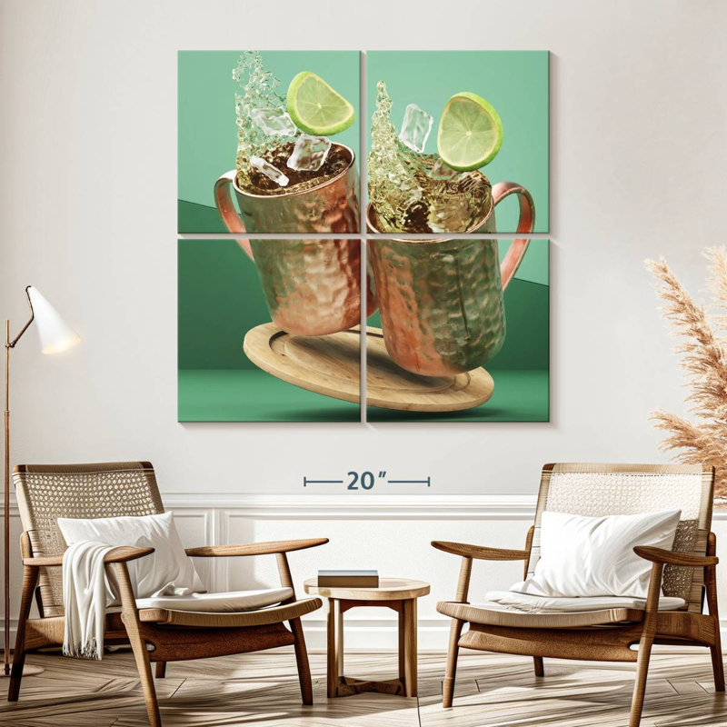 Yarlin Moscow Mule Cocktail, H 57 po x l 57 po