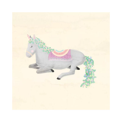 Unicorn Pastel IV 1 Piece Wrapped Canvas Wall Art