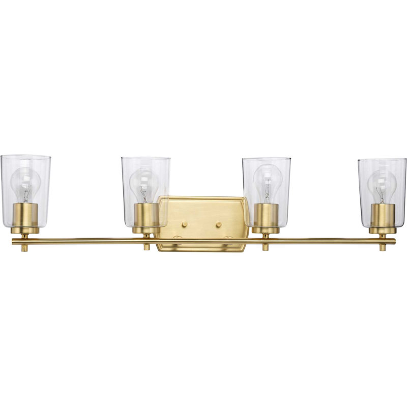 Kilpatrick 4 - Light Dimmable Vanity Light, Satin Brass
