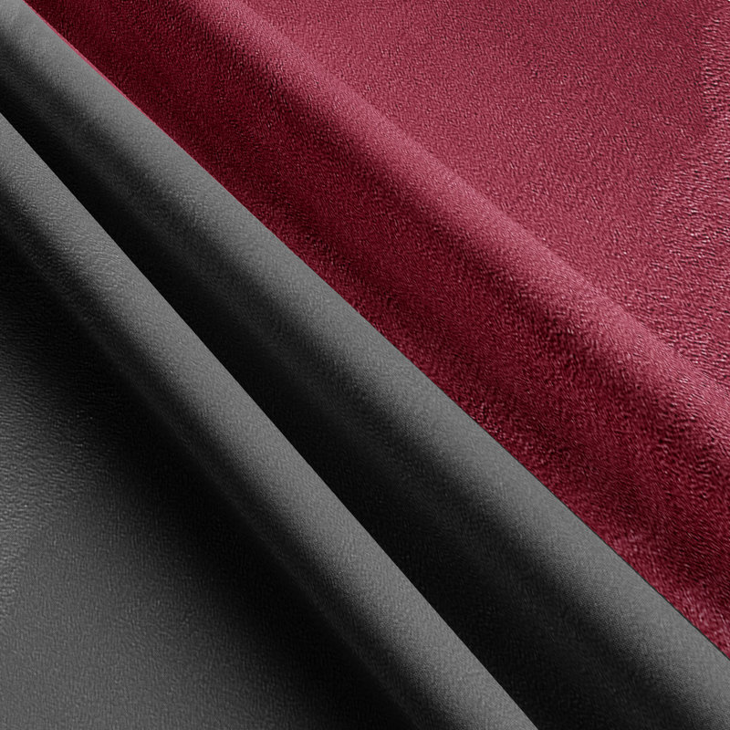 Merly Microfibre Reversible Duvet Cover Set, Bordeaux, Single - 1 Pillowcase (80 x 80 cm)