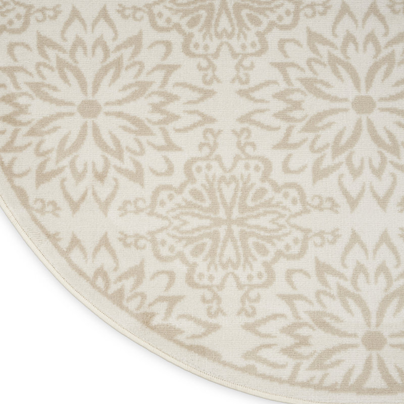 Gratian Floral Area Rug, Round 5'3"