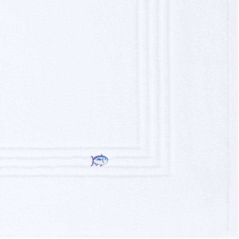 Southern Tide Optical Bath Mat, White