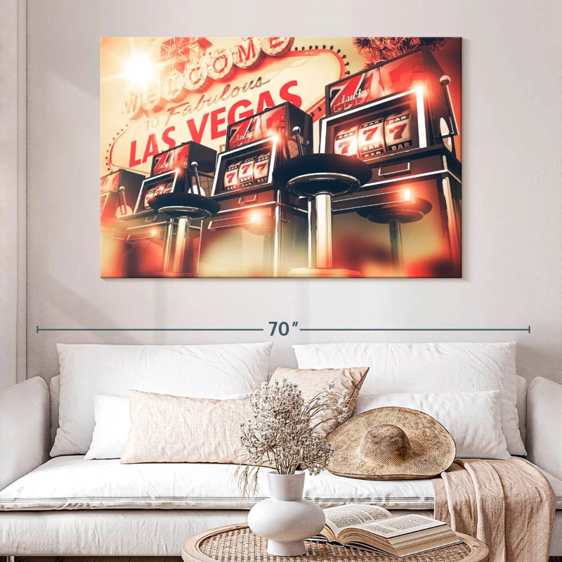 Panneau de bienvenue du casino de Senne à Las Vegas, H 34 po x l 51 po