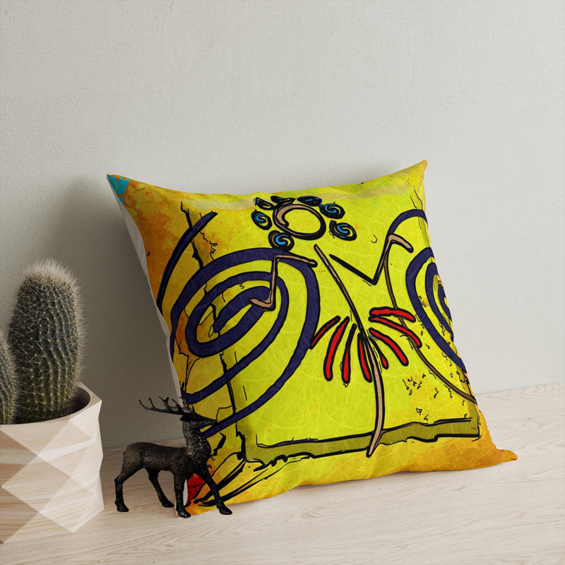 Premium Washable Cushion, 17.0 x 17.0 Inches, 50% Cotton / 50% Polyester, Silicone Filling, Concealed Zip | Soft, Comfortable & Ironable | Perfect for Home Decor, Living Room & Bedroom Accents