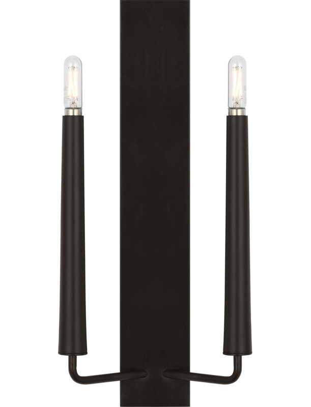 Applique murale double Lois 18, Fer vieilli