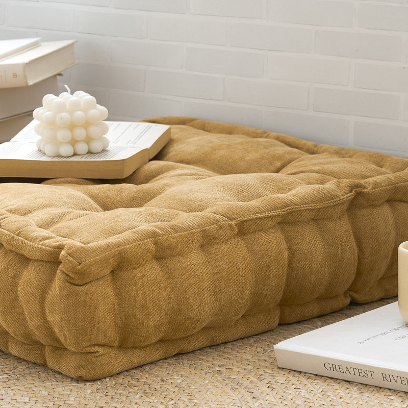 Rainha® - Classic Tufted College Cushion, Tan