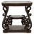 Elysian 1-shelf Glass Top Rectangular End Table Deep Merlot