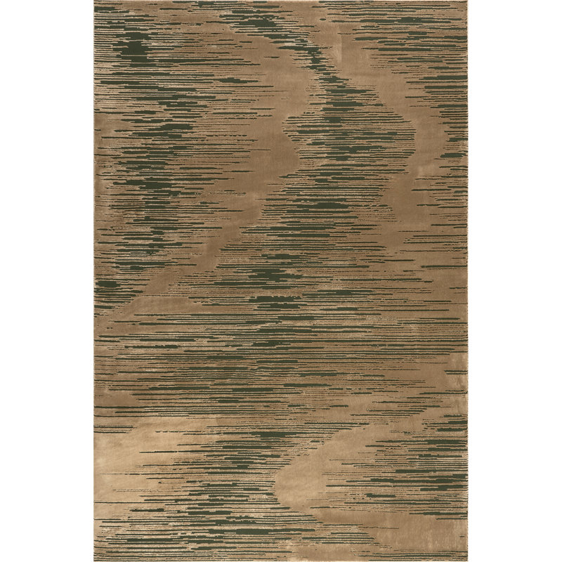 Tapis abstrait lavable en machine Chandani, Rectangle 2 pi x 3 pi