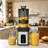 200W Stainless Steel Cold Press Juicer 4.35" Wide Chute Quiet Slow Masticating Juicer With 3 Modes Safety Protection