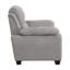 Mobilier de salon en peluche gris