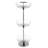 Three Tier Revolving Shoe Tree Orgainzer Rack With Chrome Finish
