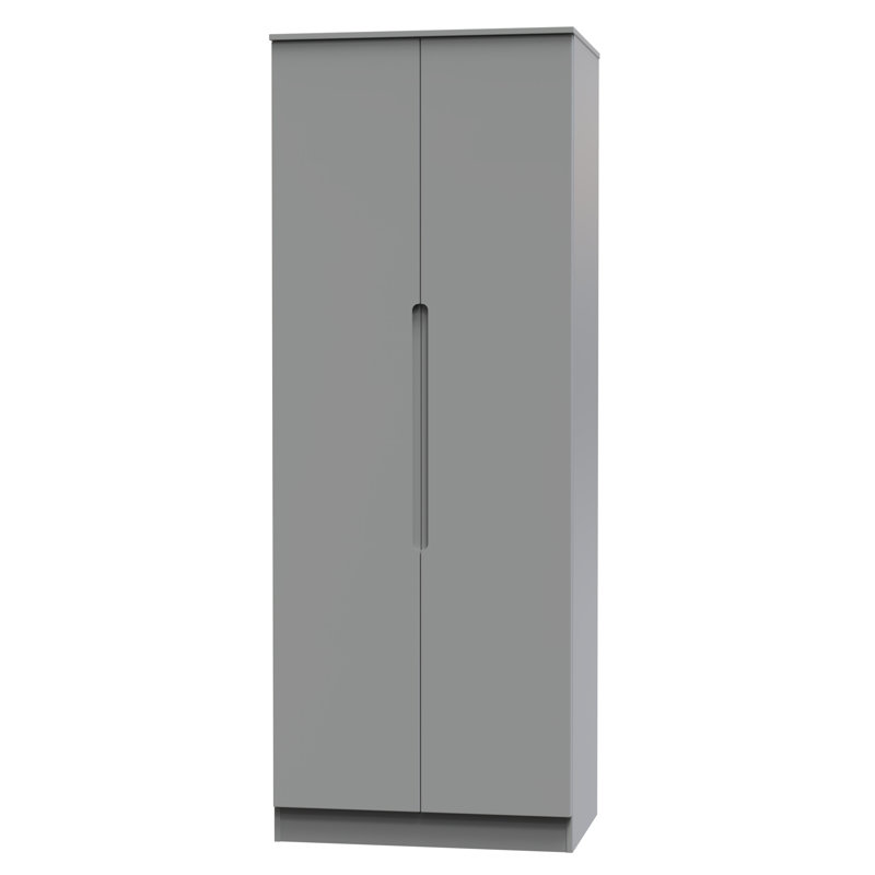 Bisma Manufactured Wood Wardrobe, Dusk Grey