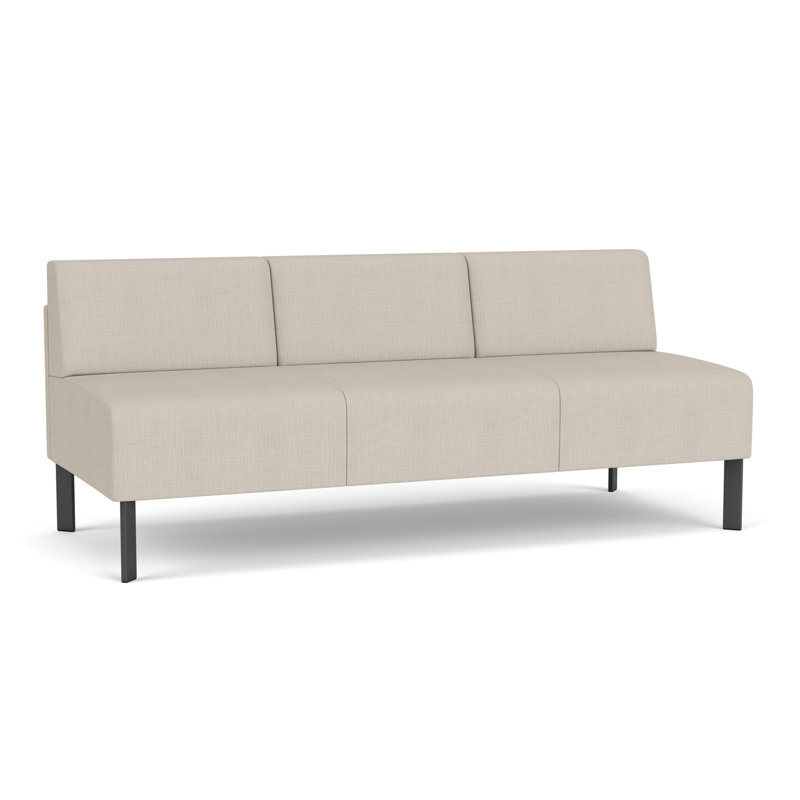 Canapé sans accoudoirs Luxe Lounge, Acier gris anthracite, Plot Line neutre