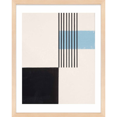 «Black and Blue 2» par Robert Kamnatnik - Art mural encadré