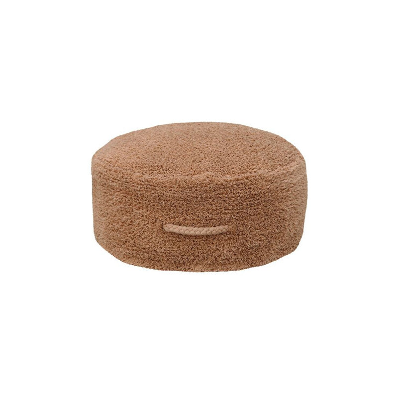 Pyjama Party Round Pouf, Chestnut
