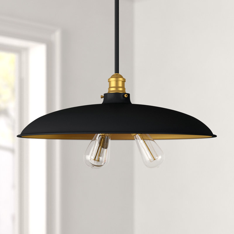 Luminaire suspendu en forme de dôme unique à 3 lumières Ingrid
