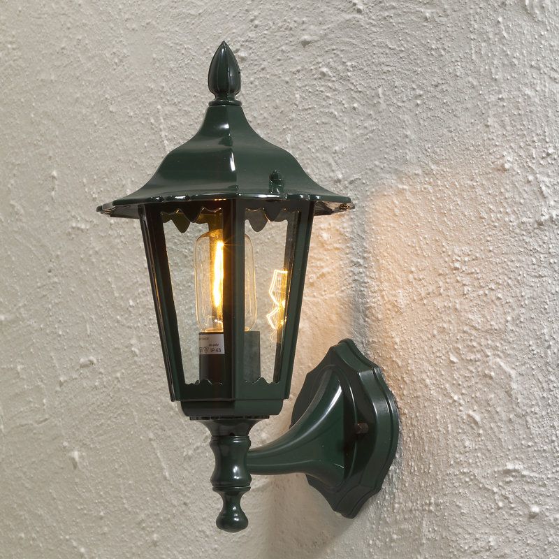 Firenze Outdoor Wall Lantern, Green