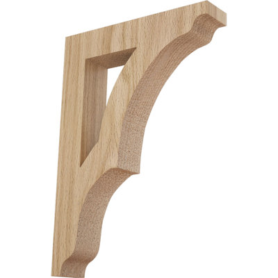 1 3/4"W x 8 1/2"D x 12"H Large Avila Wood Bracket, Red Oak (2-Pack)