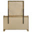 Ensemble de lit raffiné rustique Oakhaven (1 lit + 1 commode + 1 miroir)