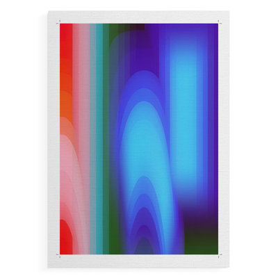 Groovy Prism Gradients II - Impression sur toile seulement - NON-CADRE