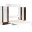 Mur de lit double pleine grandeur avec placards, bureau rabattable et tiroirs Confortable pour économiser de l'espace dans les gymnases à domicile Rangement intégré, structure pliable idéale pour les espaces polyvalents et les petites maisons-1396007905