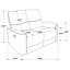 Causeuse inclinable orange brûlé Trask-355920314