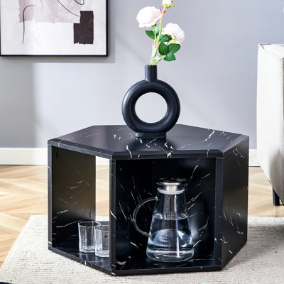 Table basse hexagonale