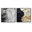 Colemon - ensemble de 2 collages carrés abstraits-101862977-101862971