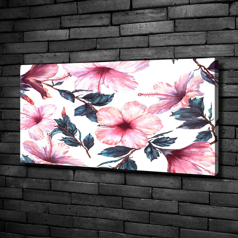 Hibiscus Flowers - Wrapped Canvas Print