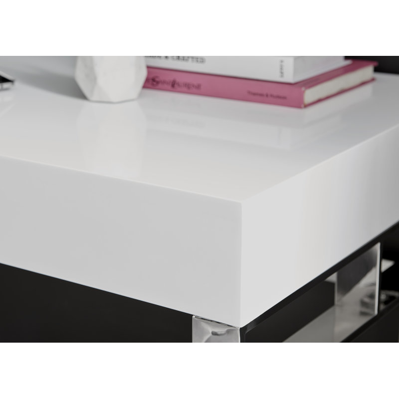 Camberley High Gloss and Chrome Luxury Vanity Desk - Dressing Table