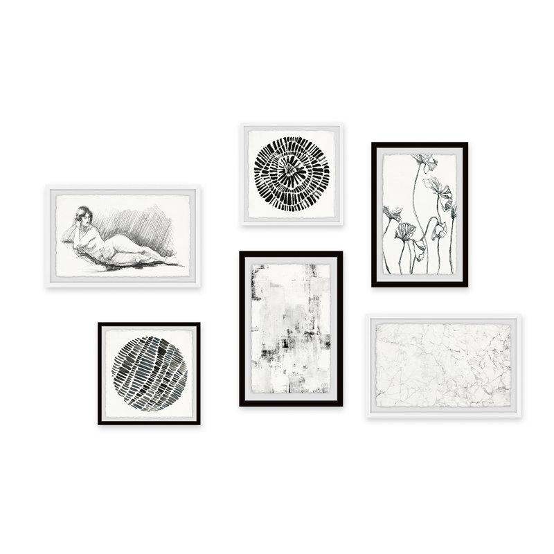« trouble lines hexaptych »