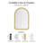Madison Park Signature Marlowe 24X36 Arch Beaded Wall Mirror