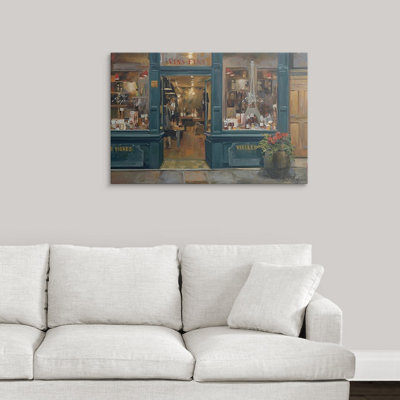 «Yves Parisian Wine Shop» par Marilyn Hageman, reproduction d'art
