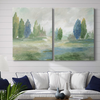 Jeweled Valley I - Ensemble de 2 reproductions d'art