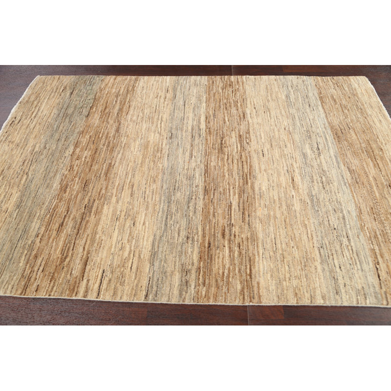 Tapis oriental Bysshe Contemporary Gabbeh Kashkoli noué à la main 5 x 7