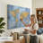 Personalized Feel Alive II Push Pin World Map-2001842960